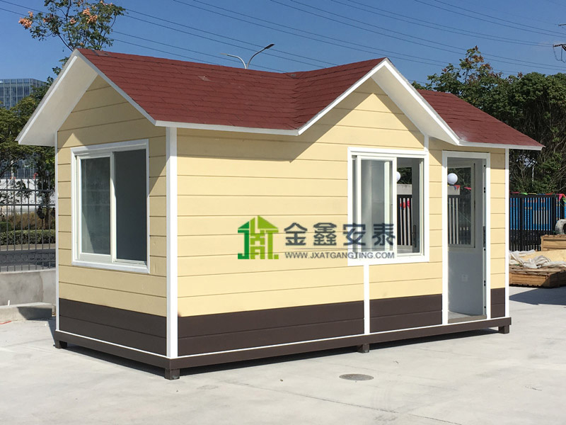 金属雕花板岗亭1